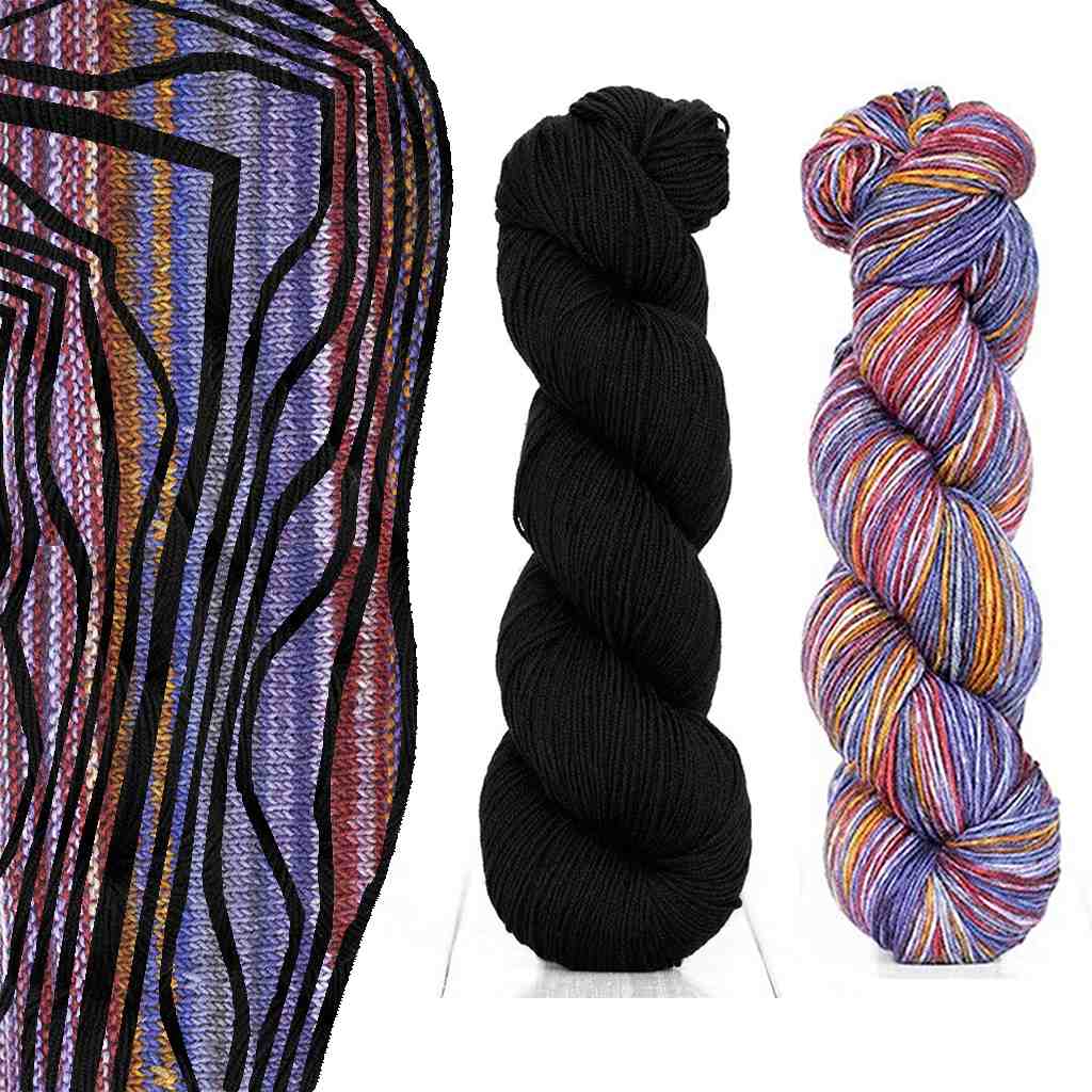 Yarn Kit for Butterfly Cowl by Marin Melchior, Includes Yarn & Pattern Butterfly Cowl Yarn Kit by MarinJaKnits Yarn Designers Boutique