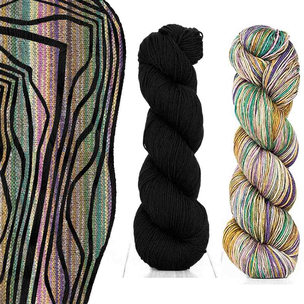 Yarn Kit for Butterfly Cowl by Marin Melchior, Includes Yarn & Pattern Butterfly Cowl Yarn Kit by MarinJaKnits Yarn Designers Boutique