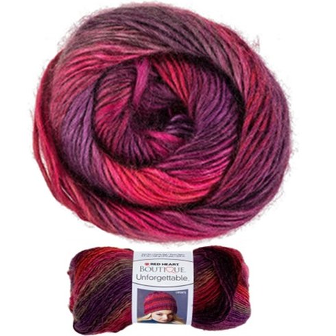 Red Heart Yarn, Boutique Unforgettable | Easy Care Worsted Yarn Boutique Unforgettable, Red Heart Yarns Yarn Designers Boutique