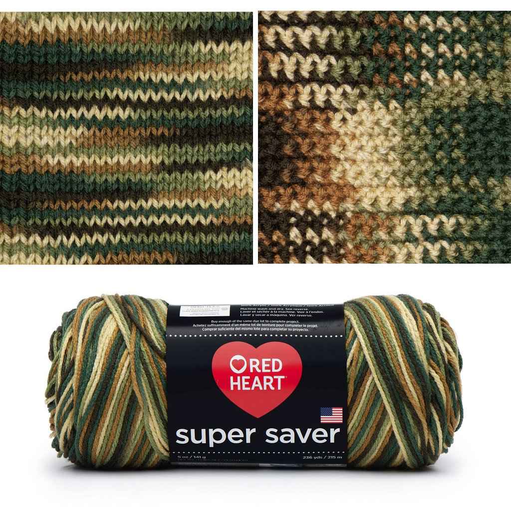 Super Saver, Easy Care, Machine Washable Yarn by Red Heart Super Saver Variegated Yarn by Red Heart Yarn Designers Boutique