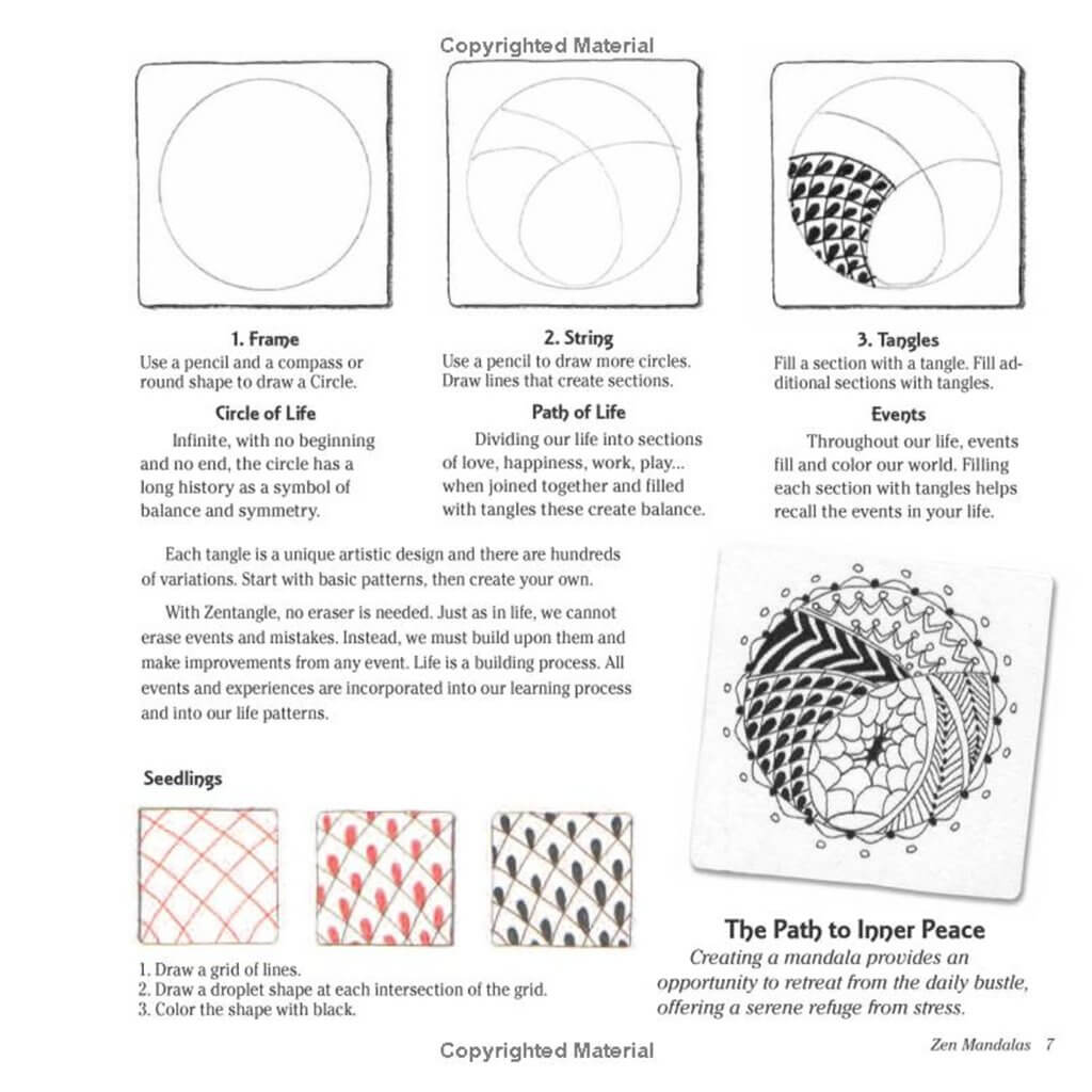 Zen Mandalas, Sacred Circles Inspired by Zentangle Zen Mandalas Sacred Circles inspired by Zentangle Yarn Designers Boutique