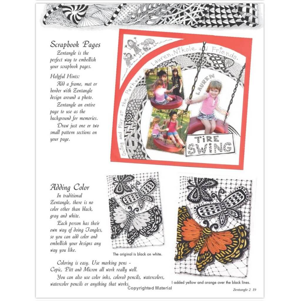 Zentangle 2: Scrapbooks, Sketchbooks, Art Journals, Cards & Words Zentangle 2: Scrapbooks, Sketchbooks, Art Journals, Cards, Words & Borders Yarn Designers Boutique