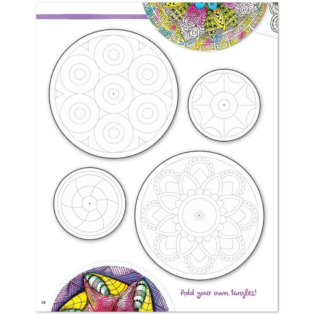 Zentangle 7: Circles, Zendalas & Shapes | Combine Mandalas & Zentangle Zentangle 7: Circles, Zendalas & Shapes Yarn Designers Boutique