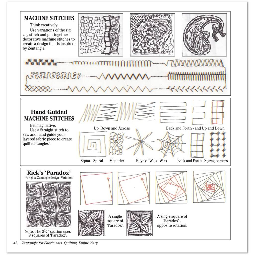 Zentangle: Fabric Arts, Quilting & Embroidery Zentangle: Fabric Arts, Quilting & Embroidery Yarn Designers Boutique