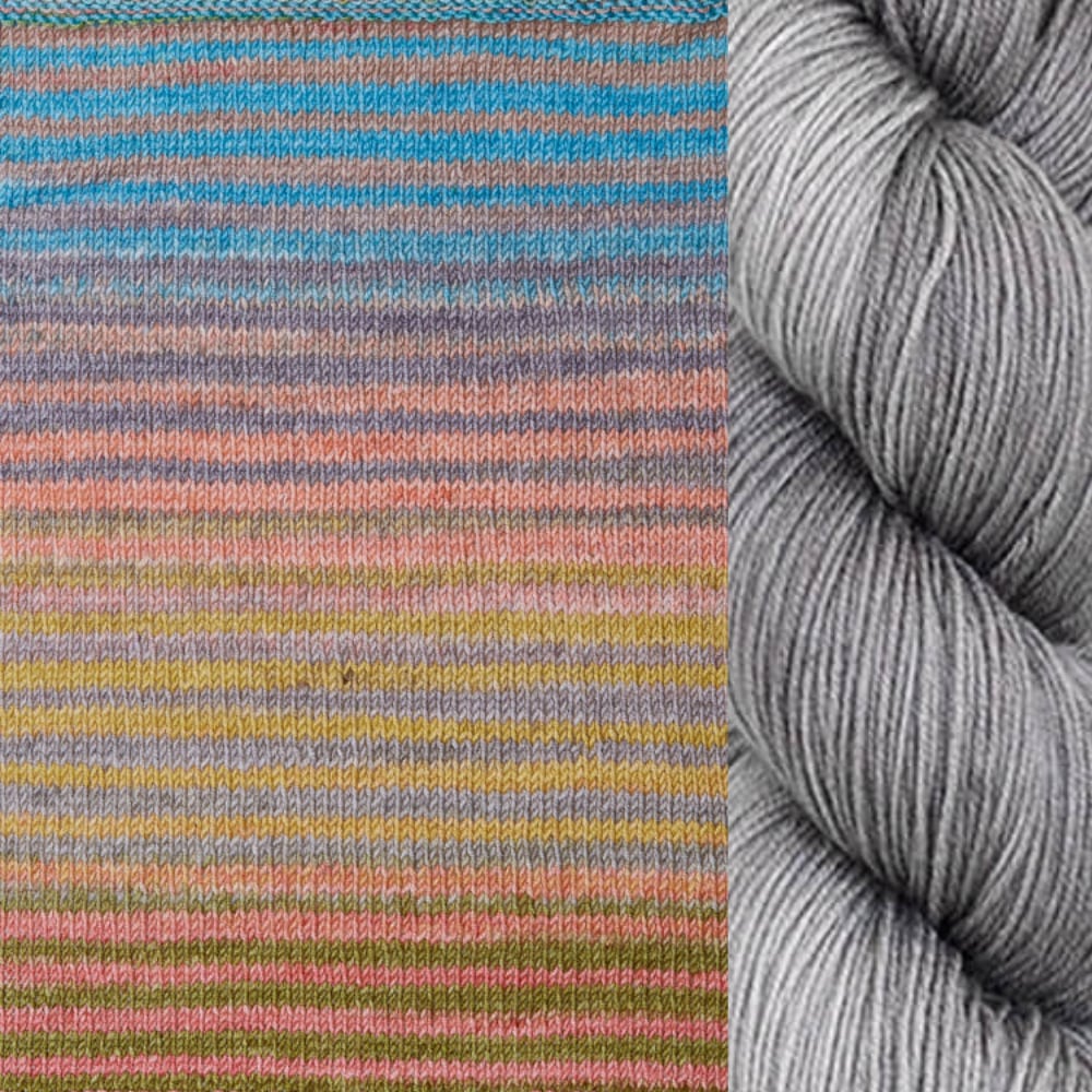 Yayoi's Dream Shawl Kit Uneek & Harvest Fingering Shawl Knitting Pattern + Yarn Kit for Yayoi's Dream MarinJaKnits
