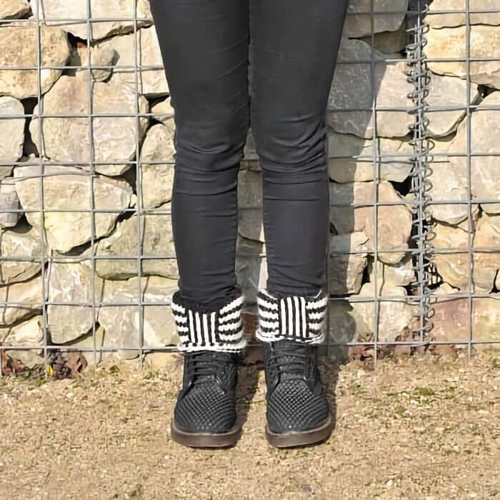 Black boot outlet cuffs