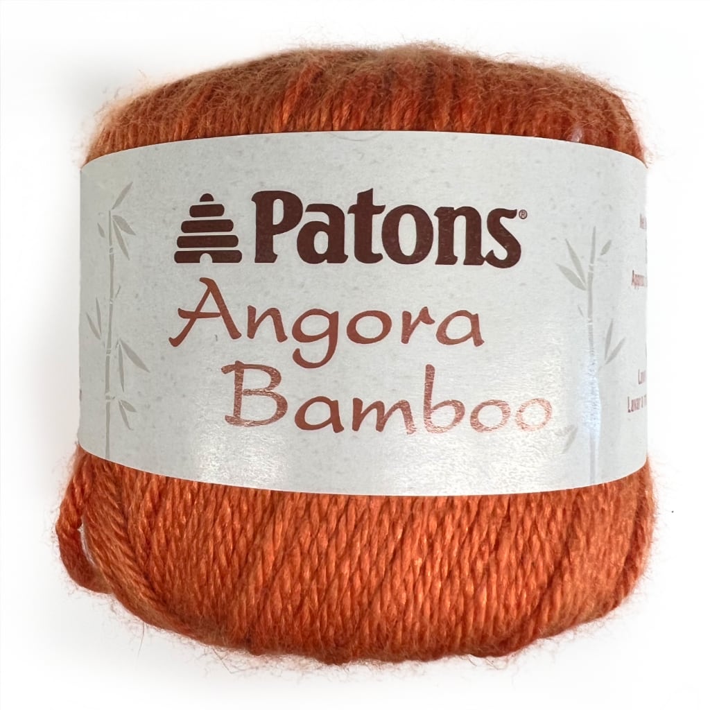 Worsted Yarn Patons Angora Bamboo Yarn- peach Patons Angora Bamboo Yarn Yarn Designers Boutique