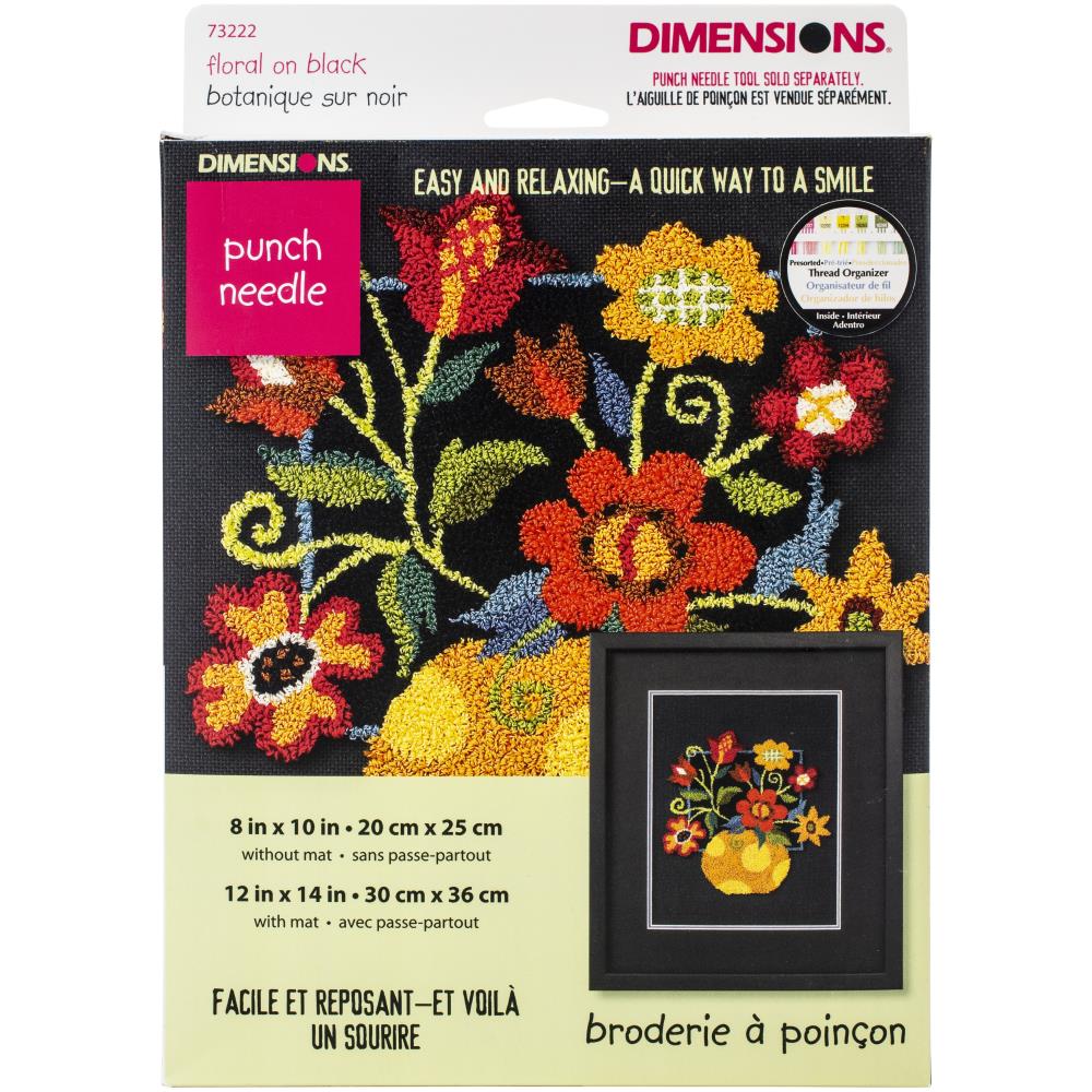 Rustic Decor Floral Punch Needle Beginner Kit to Learn Punch Needle Country Decor Country Home Flower Decor