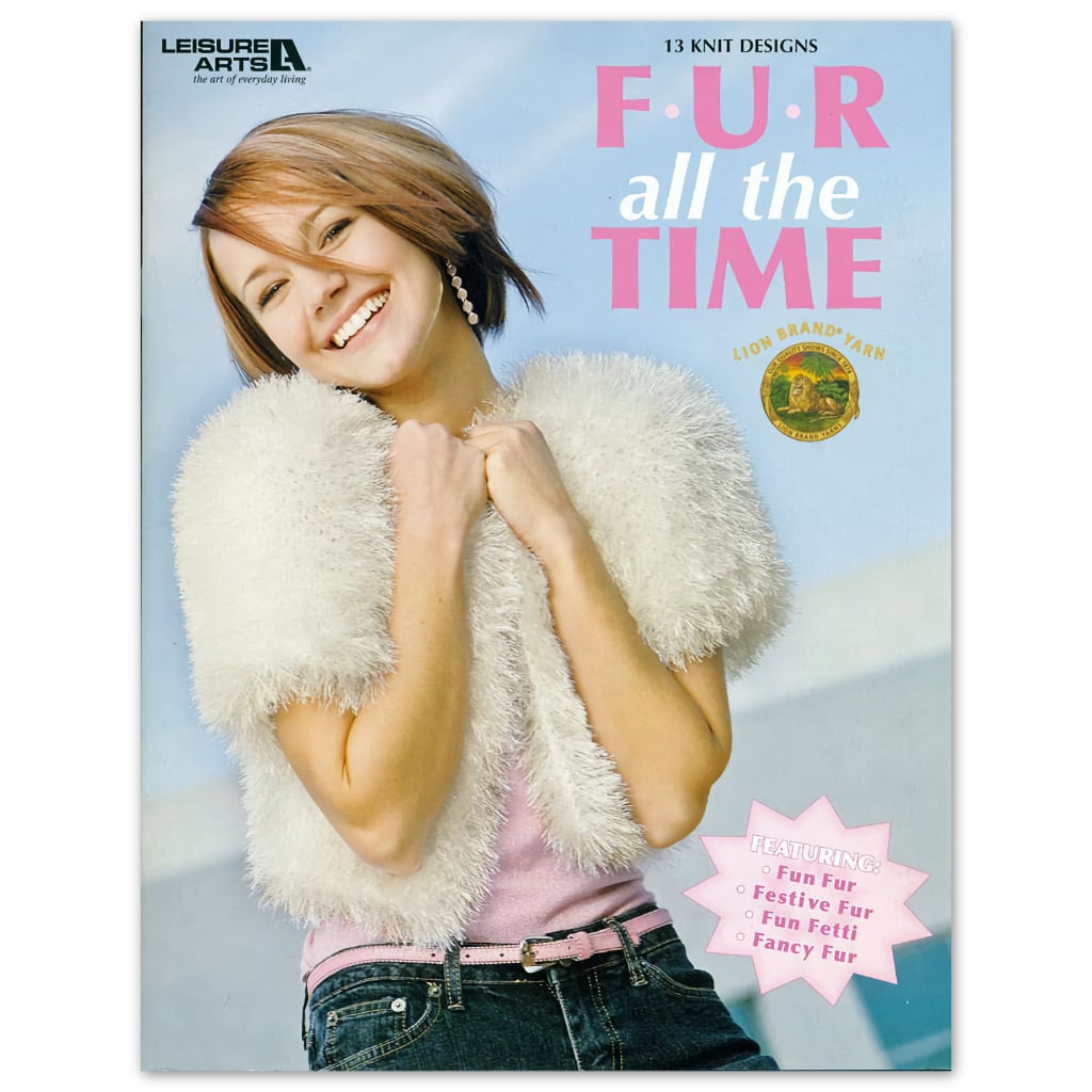 Vintage Knitting Patterns | Fur all the Time by Leisure Arts