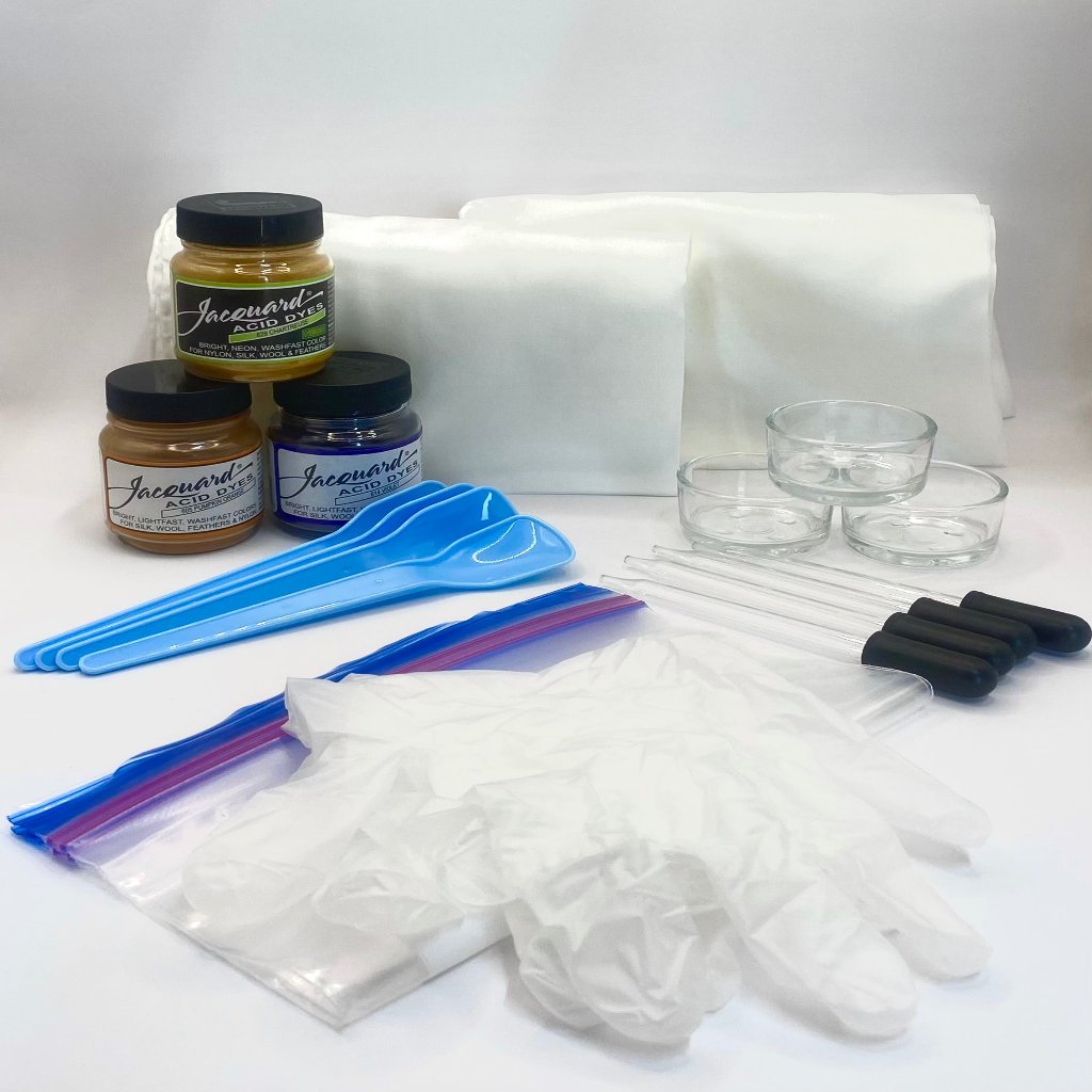 About the color silk scarf dyeing kit