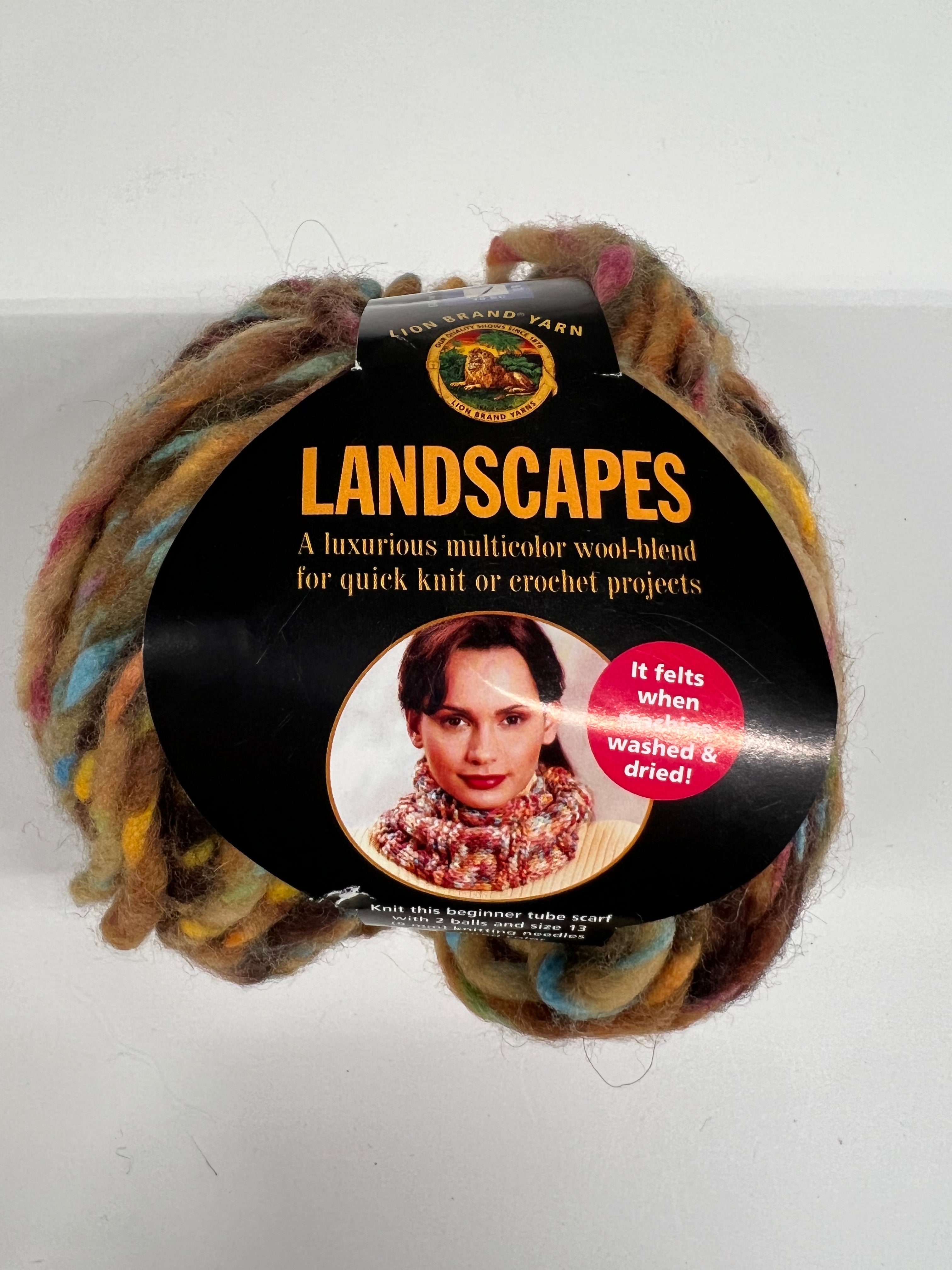 Lion Brand Landscapes Super Bulky Yarn in Multiple newest Colors