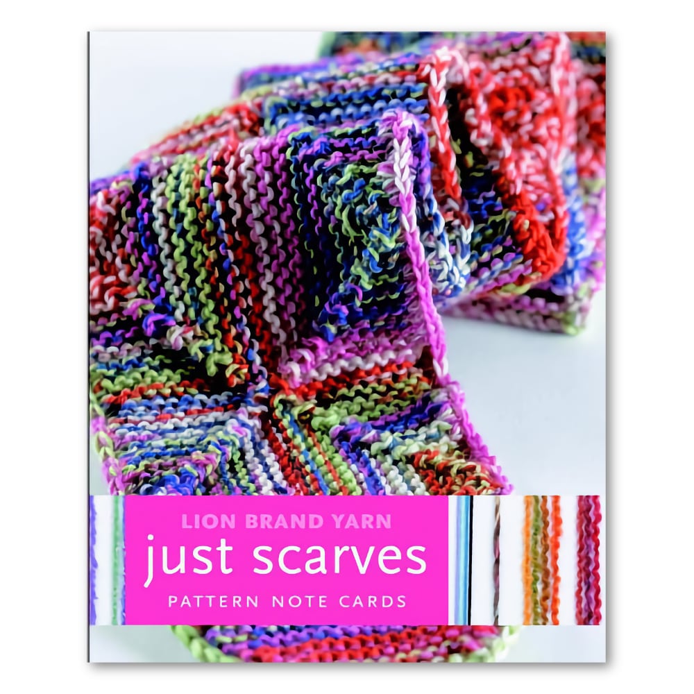 Knit Scarf Pattern Just Scarves, Knitting Pattern Note Cards Share Knitting Tips 12 Full-Color Cards