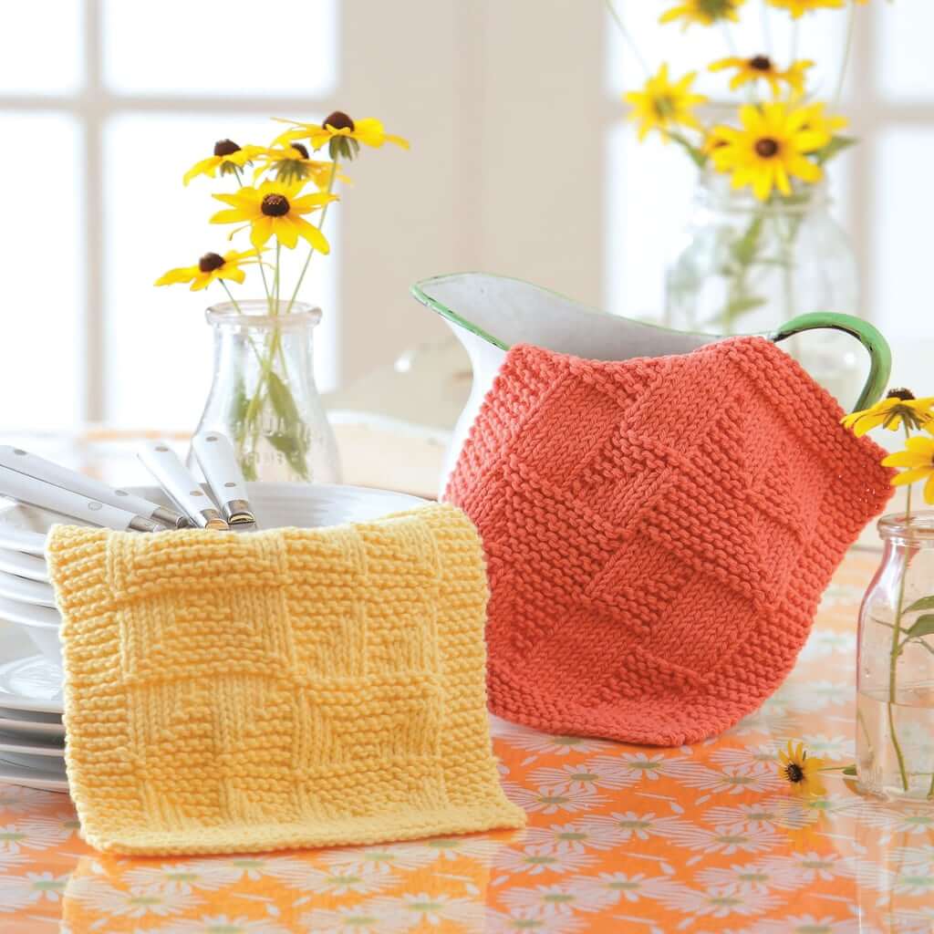 Dishcloth Knitting Patterns, Knit Dishcloths: 15 Easy Designs Inspired by Quilt Blocks