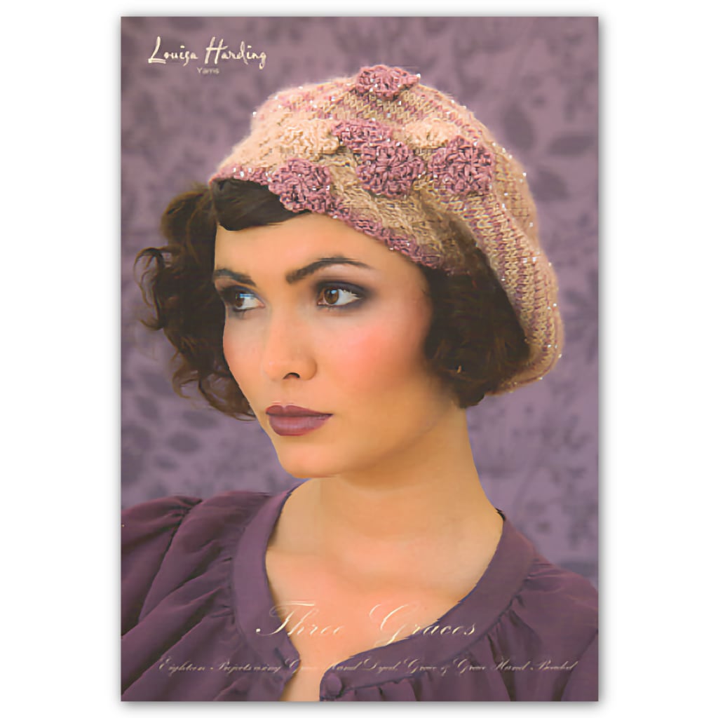 Knitting Patterns Three Graces Pattern Book by Louisa Harding Yarns beaded hat