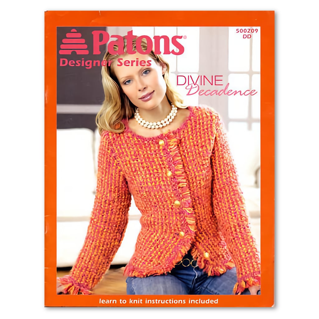 Vintage Patterns Patons Designer Series Divine Decadence Knitting Patterns