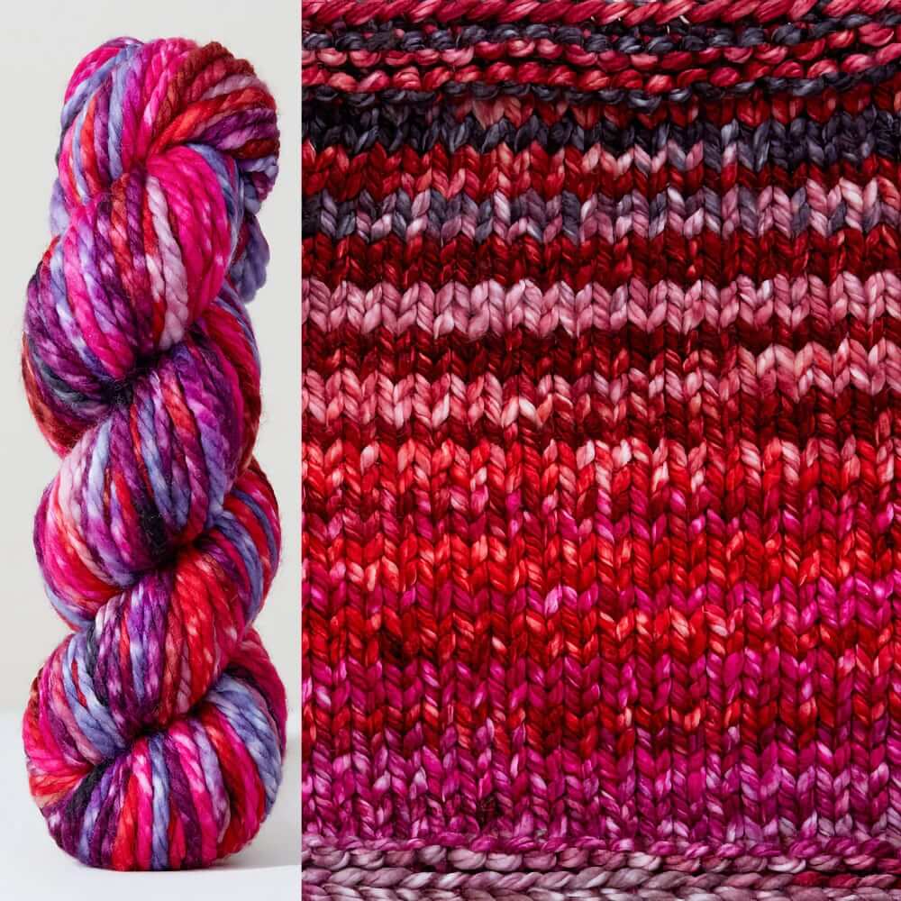 Wander Scarf Pattern Yarn Knitting Kit Super Chunky Winter Knit Scarf Colorful striped Scarf Kit 7005