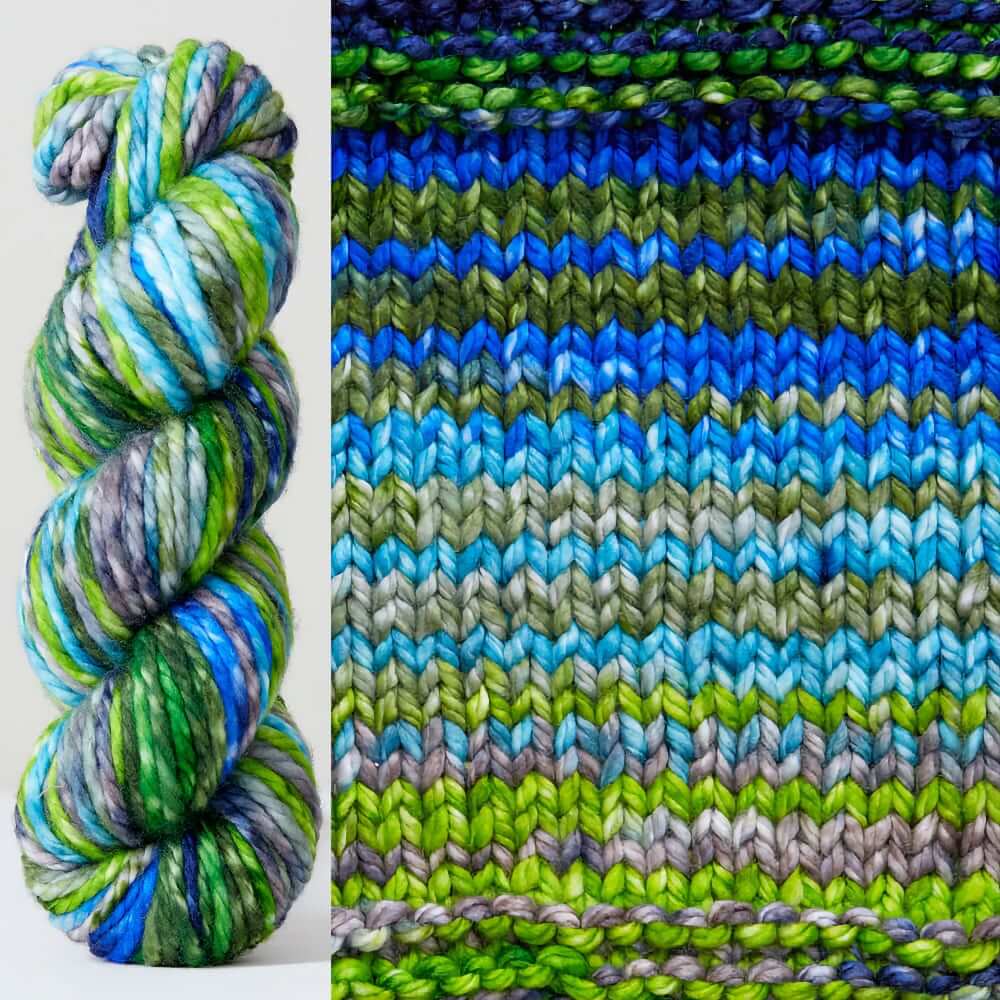 Wander Scarf Pattern Yarn Knitting Kit Super Chunky Winter Knit Scarf Colorful Scarf Kit Koozoo 7025