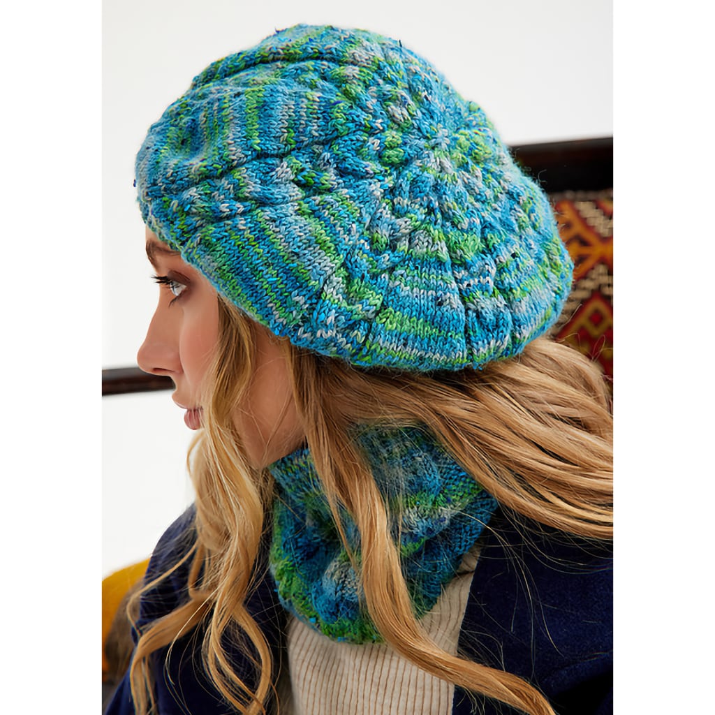knit hat and gloves set knitting kit for winter artesano yarn jody long knitting patterns