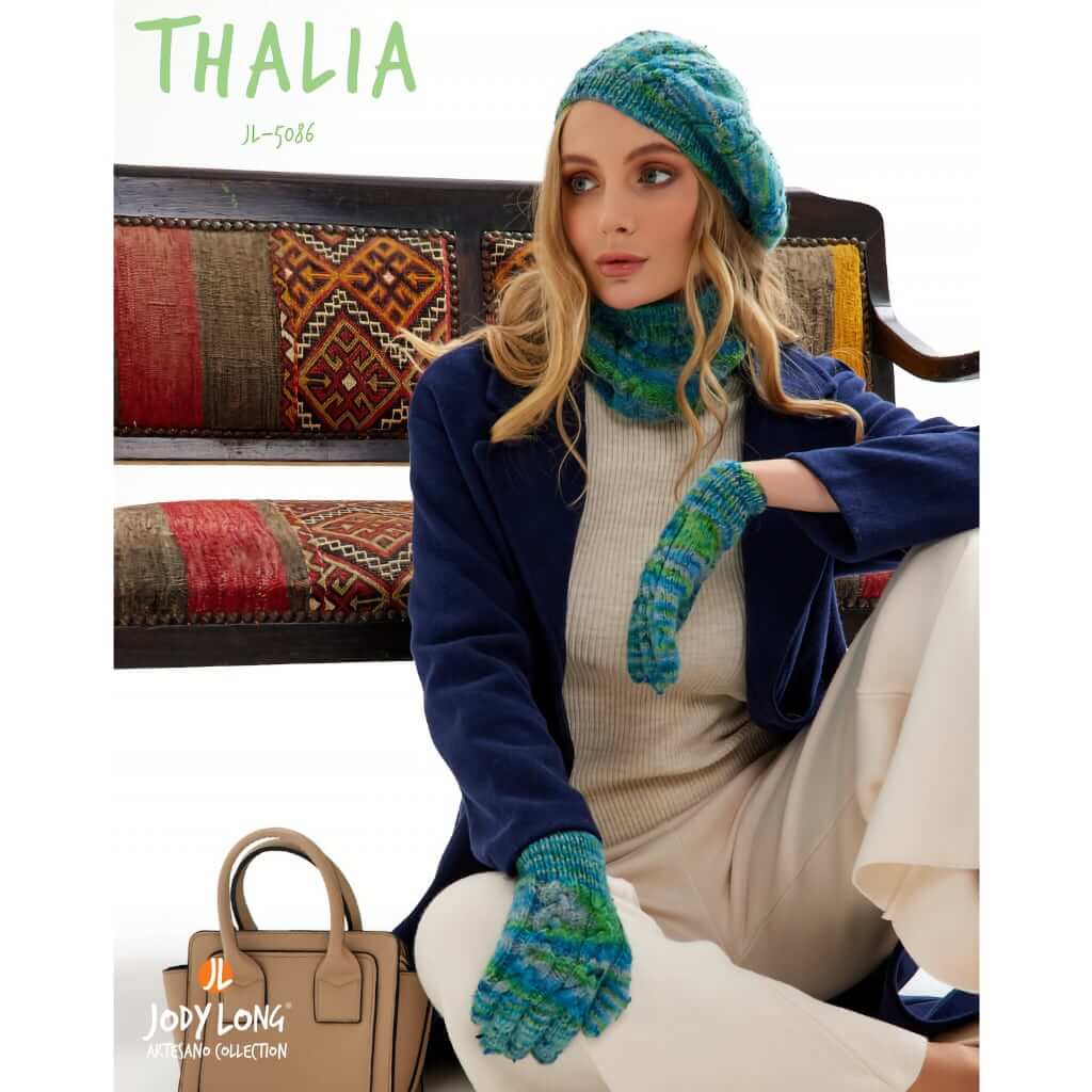 Thalia Hat, Gloves, Cowl, from the Jody Long Artesano Collection