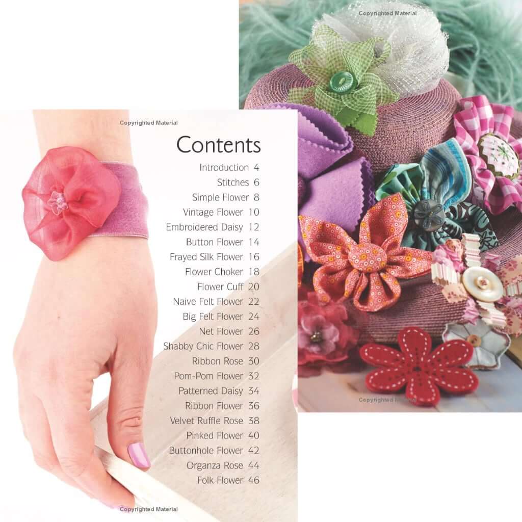 Flower Patterns for Creating Easy Fabric Flowers, Adorn Everything, 20 to Make Fabric Flowers