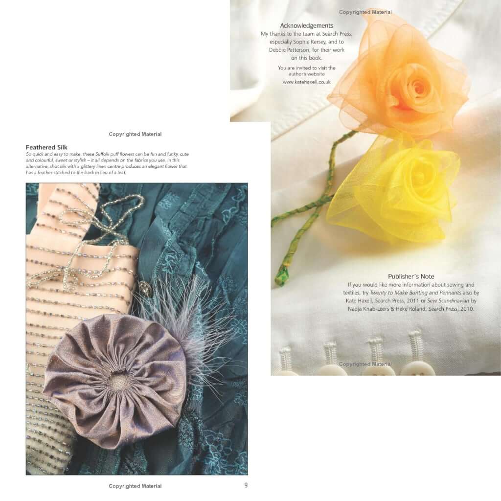 Flower Patterns for Creating Easy Fabric Flowers, Adorn Everything, 20 to Make Fabric Flowers