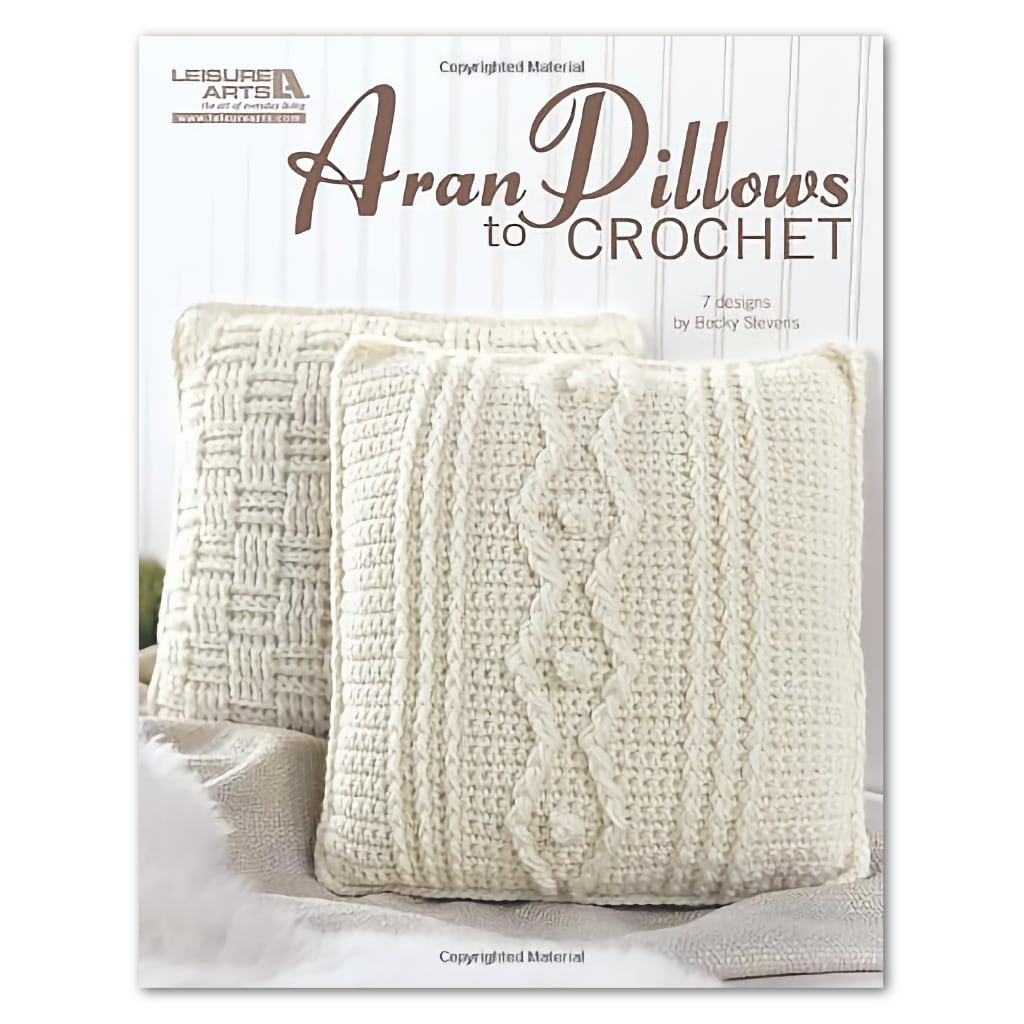 Crochet Patterns for Pillows Aran Pillows to Crochet, Pattern Book