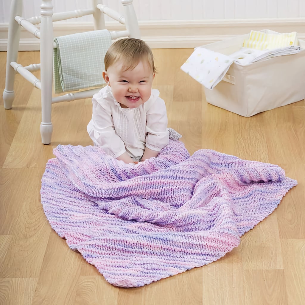 Easy Knitting Patterns for Beginners Knitting Made Easy purple knit baby blanket