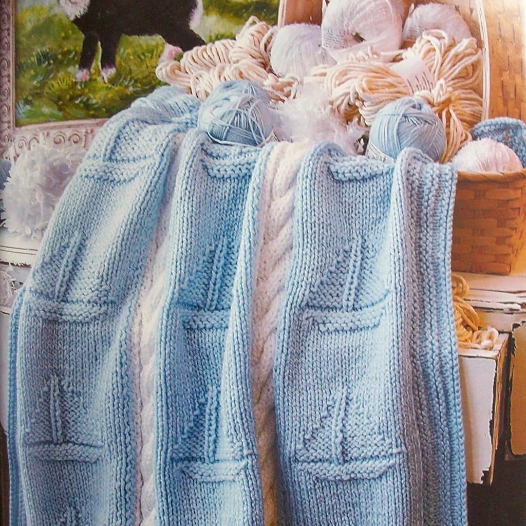 Baby Blanket Patterns Knit along with Debbie Macomber: The Shop on Blossom Street blue baby blanket