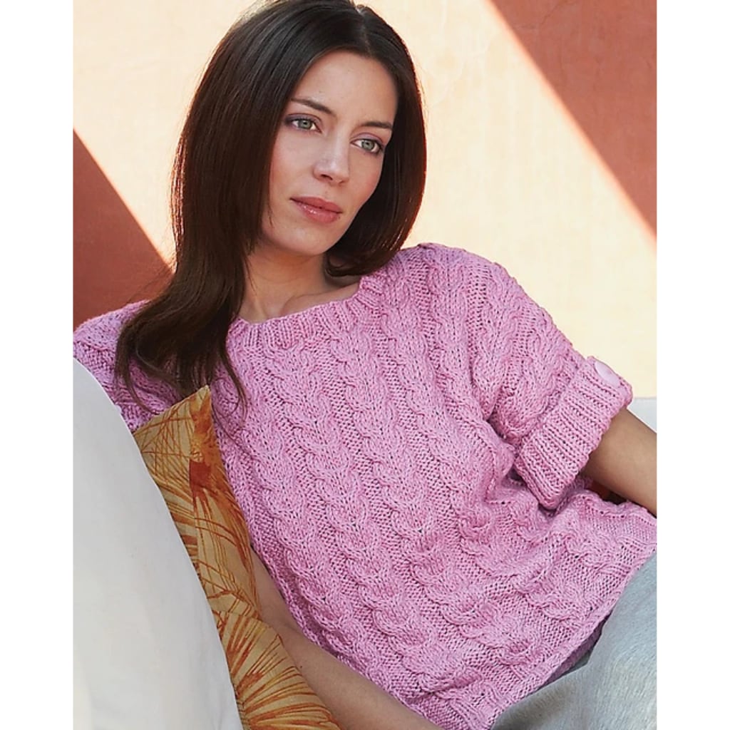 short sleeved top Knitting pattern Debbie Bliss Knitting Magazine, Spring/Summer 2010:Simple Knits for a Sultry Summer