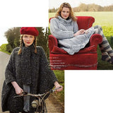 Debbie Bliss Knitting Magazine Knitting patterns Fall/Winter 2010, Scottish Eccentrics knit sweater & wrap