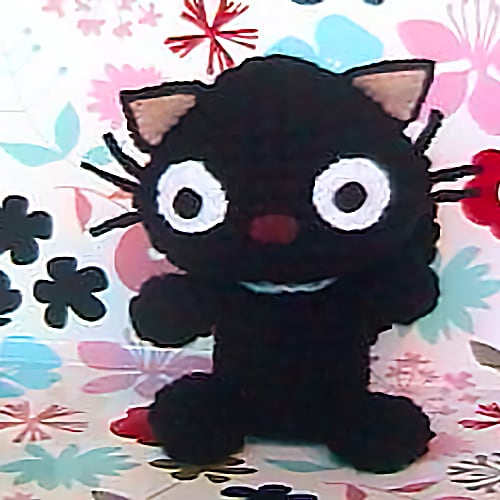 Crochet Amigurumi Cute Little Animals: 8 Crochet Animals amigurumi pattern Black Cat