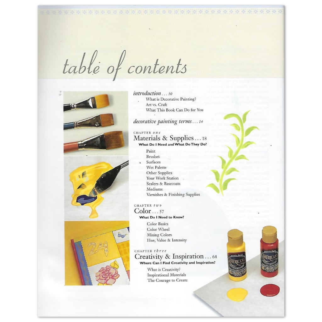 Painting Crafts | The Complete Book of Decorative Painting The Complete Book of Decorative Painting Yarn Designers Boutique