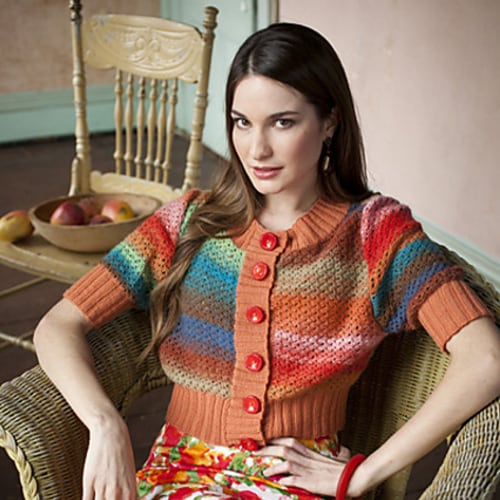 Knitting Pattern Noro Knitting Magazine, Spring/Summer 2013 Color Blooms! colorful striped cardigan