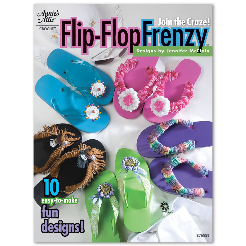 Crochet Flip Flop Accessories Flip Flop Frenzy Annie's Attic front cover