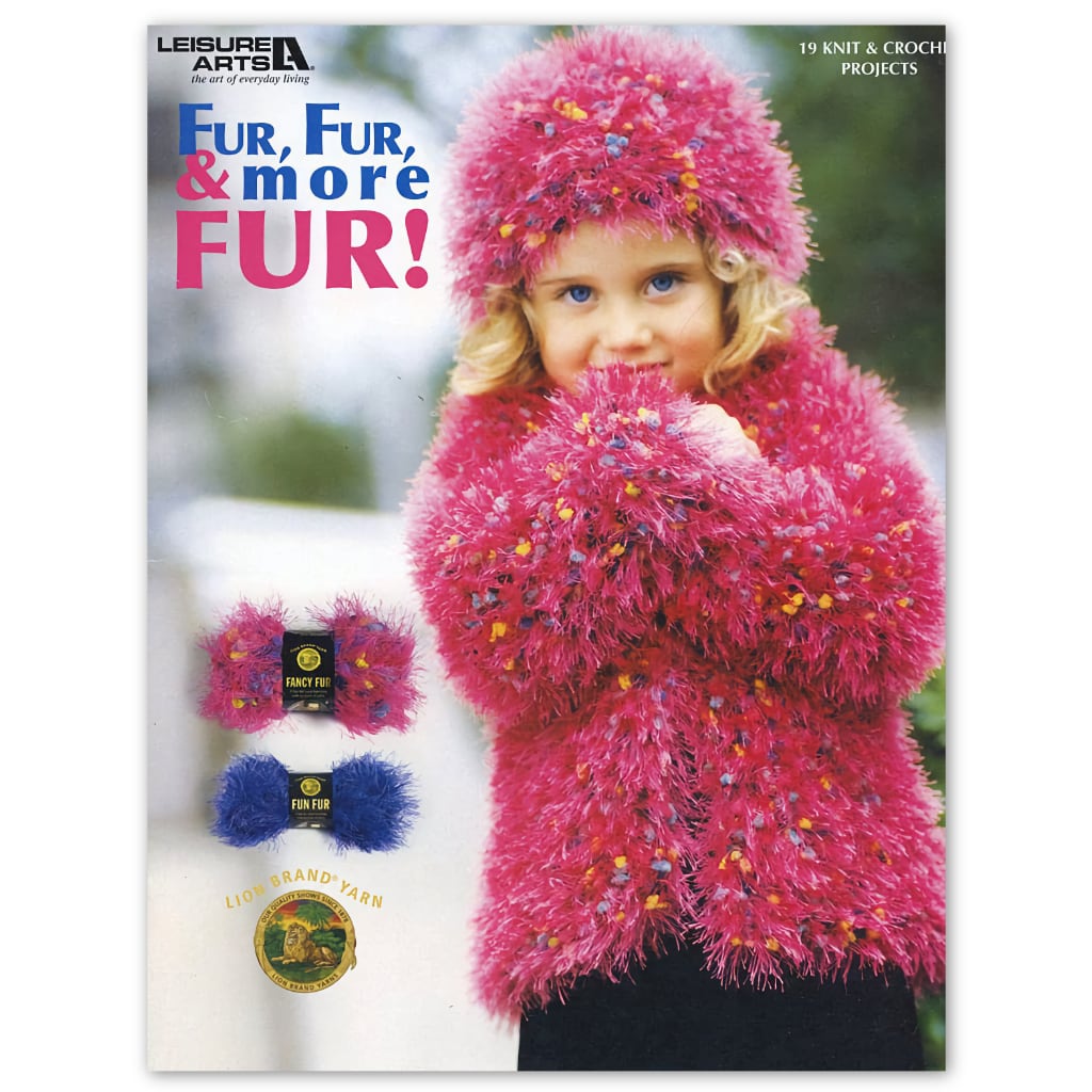 Lion Brand Crochet Patterns for Fun Fur Yarn Fur, Fur & More Fur! 19 Lion Brand Patterns