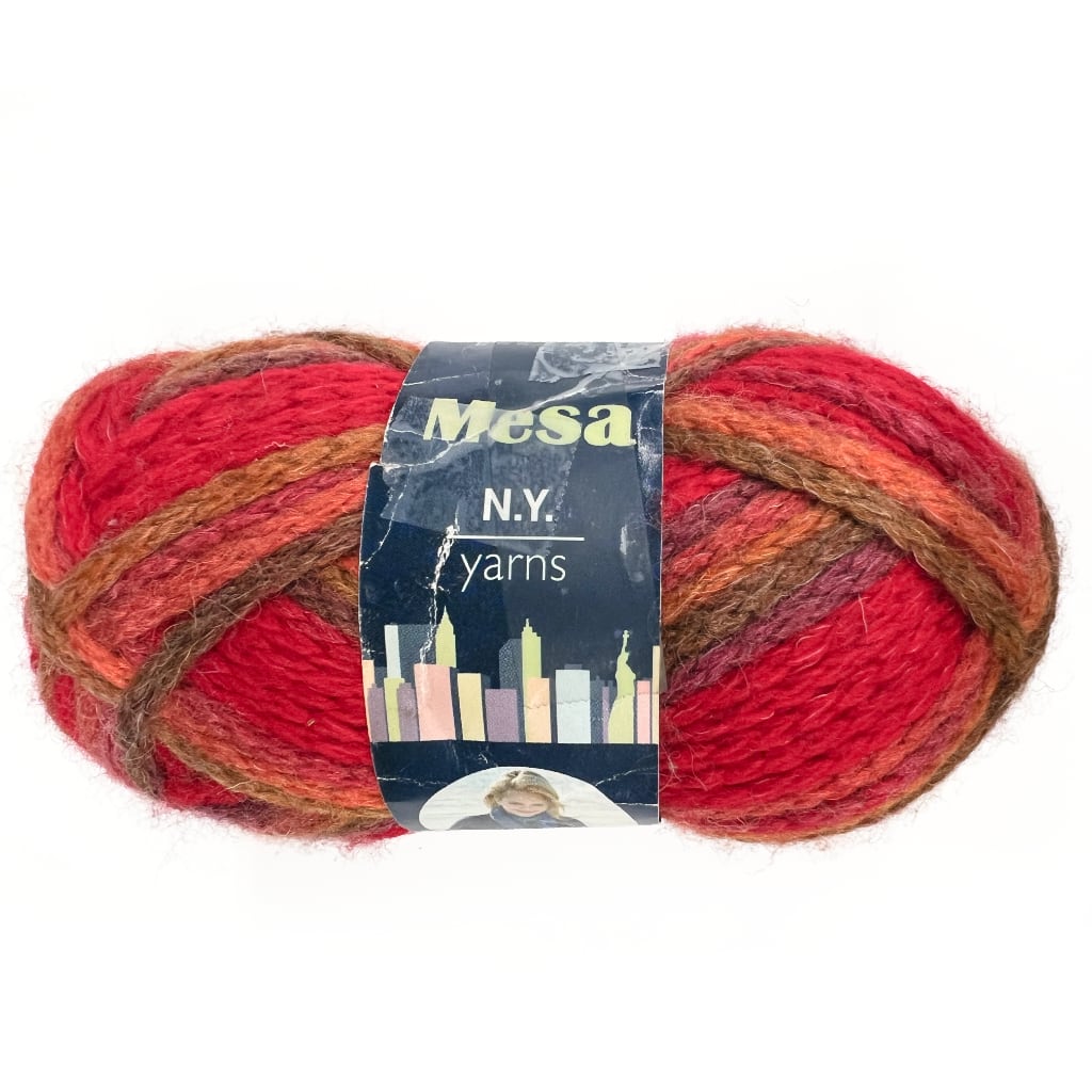 Super Bulky Yarn, New York Yarns, Mesa Bright Self Striping Yarn Mesa by New York Yarns Yarn Designers Boutique