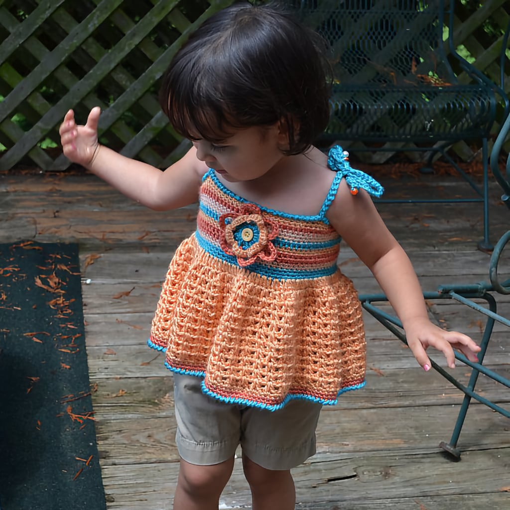 Crochet Patterns for Girls Outfits Fun Fashions for Girls colorful girls dress