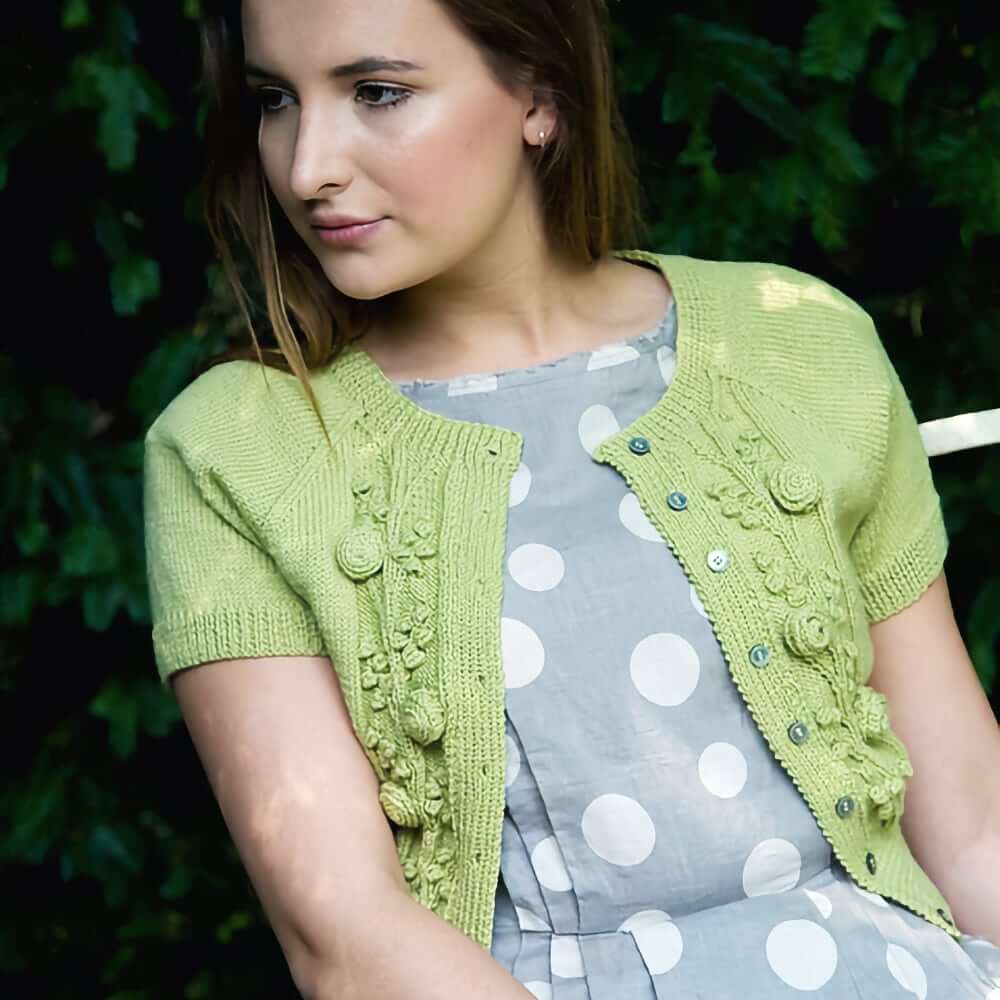 Knit Flowers Floral Knits: 25 Contemporary Flower-Inspired Designs Knitting Patterns knit shrug