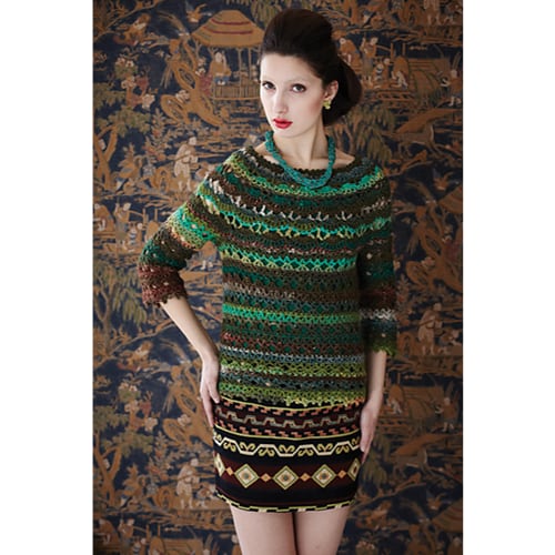 Knitting Pattern Noro Knitting Magazine, Spring/Summer 2013 Color Blooms! striped sweater