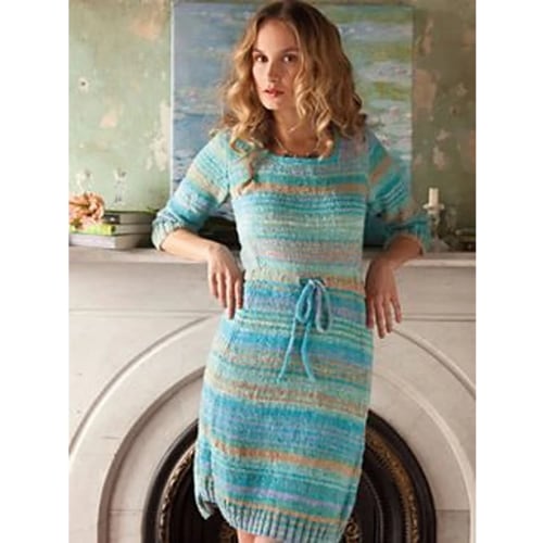 Knitting Pattern Noro Knitting Magazine, Spring/Summer 2013 Color Blooms! striped knit dress