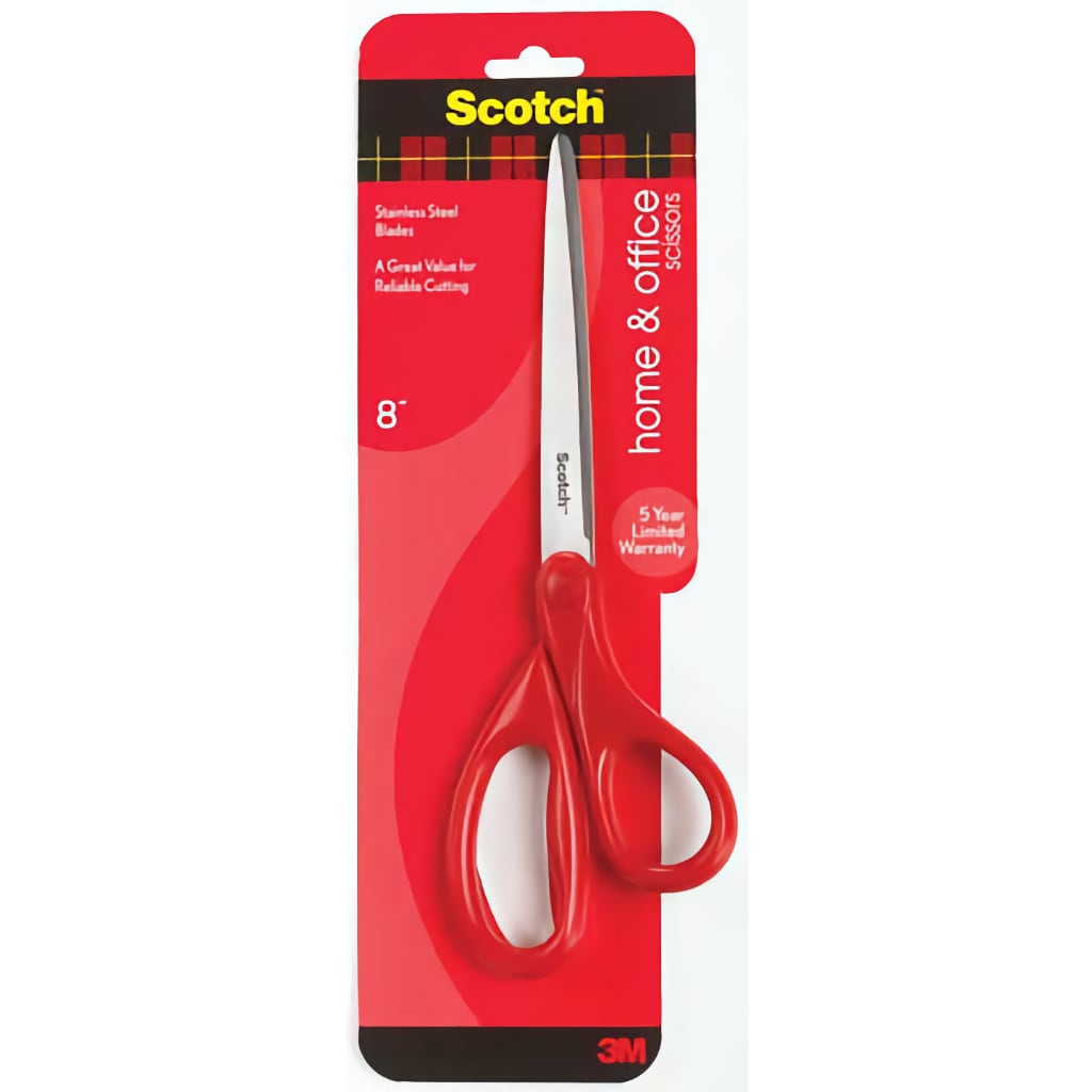 Scotch Scissors Left Handed Scissors for Home & Office, 8 Inches, Left & Right Handed Users