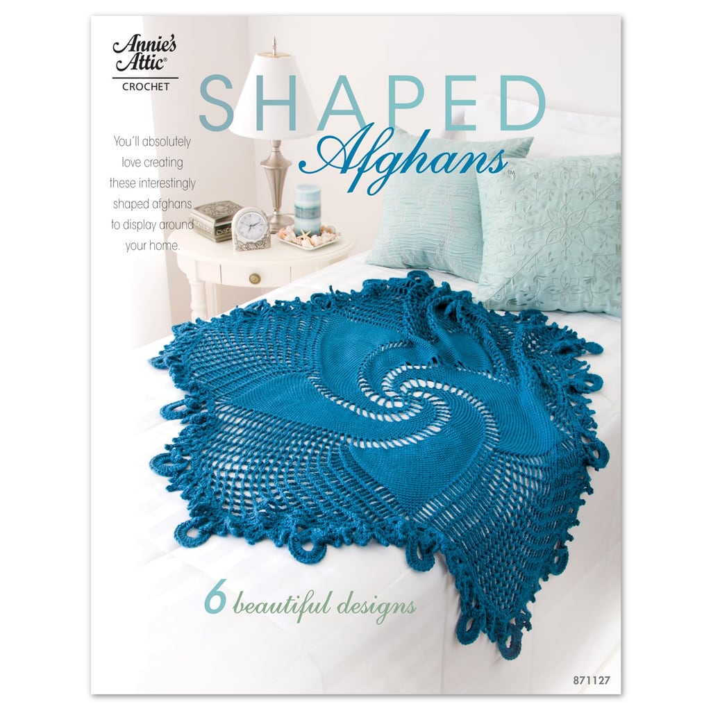 Crochet Blanket Pattern Shaped Afghans: 6 Beautiful Designs blue spiral afghan