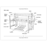 Learn Loom Weaving with The Weaver's Companion, How to Loom Weave weaving loom illustration diagram
