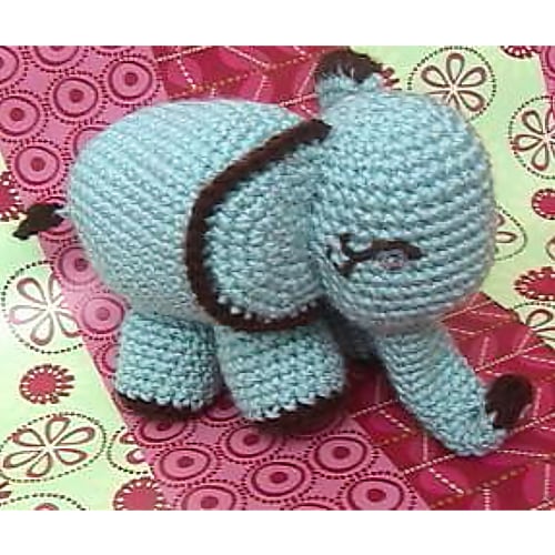 Crochet Amigurumi Cute Little Animals: 8 Crochet Animals amigurumi pattern Elephant