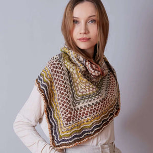 Yayoi's Dream Shawl Kit Marin Melchior Yarn & Pattern Shawl Knitting Kit, Yarn Kit for Yayoi's Dream MarinJaKnits