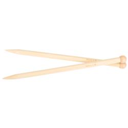 Clover 9 Bamboo Size 15 Single Point Knitting Needle Set