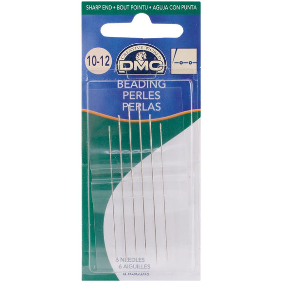 Beading Needles by DMC, 6 Pack, Sizes 10-12, #1764 Beading Needles by DMC, 6 Pack, Sizes 10-12, #1764 Yarn Designers Boutique