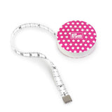 Tape Measure | Pink Polka Dot 60" Sewing Measuring Tape | Prym Love Pink Polka Dot 60" Tape Measure by Prym Love Yarn Designers Boutique