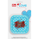 Pin Cushion | Turquoise Magnetic Pin Holder with 100 Pins by Prym Love Blue Magnetic Pin Cushion with 100 Pins by Prym Love Yarn Designers Boutique