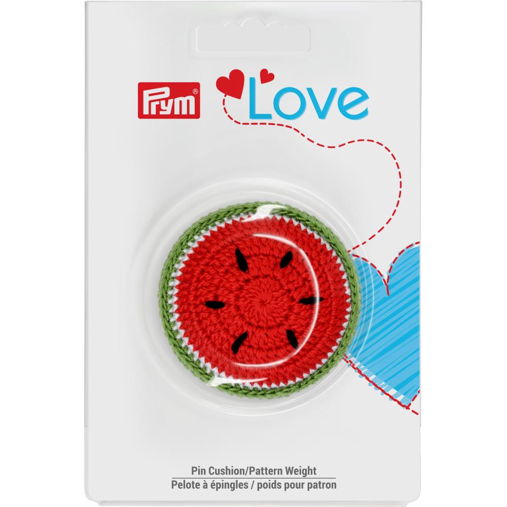 Pin Cushion | Crocheted Fruit Pattern Weight & Pincushion | Prym Love Crocheted Fruit Pattern Weight & Pin Cushion by Prym Love Yarn Designers Boutique
